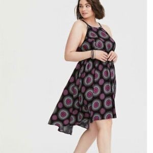 Torrid Medallion High Low Halter Dress
